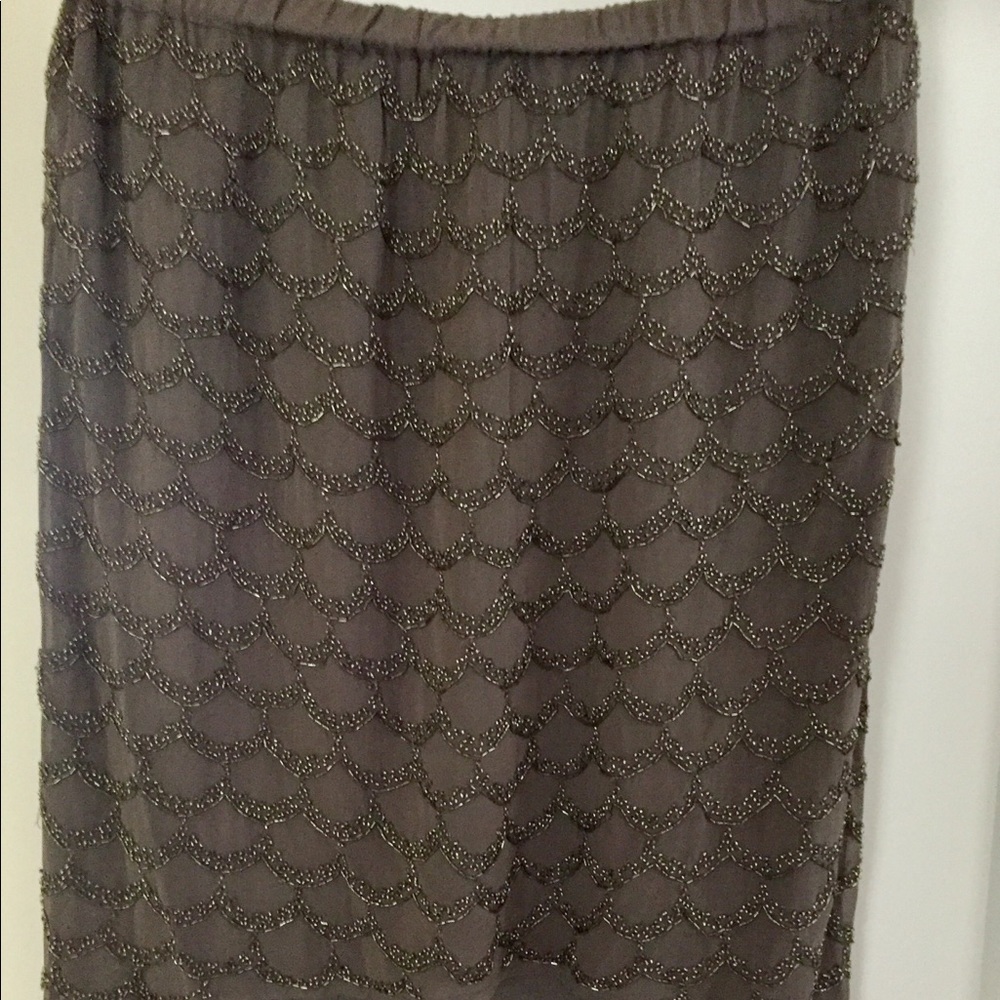 Joie Silk Beaded Skirt